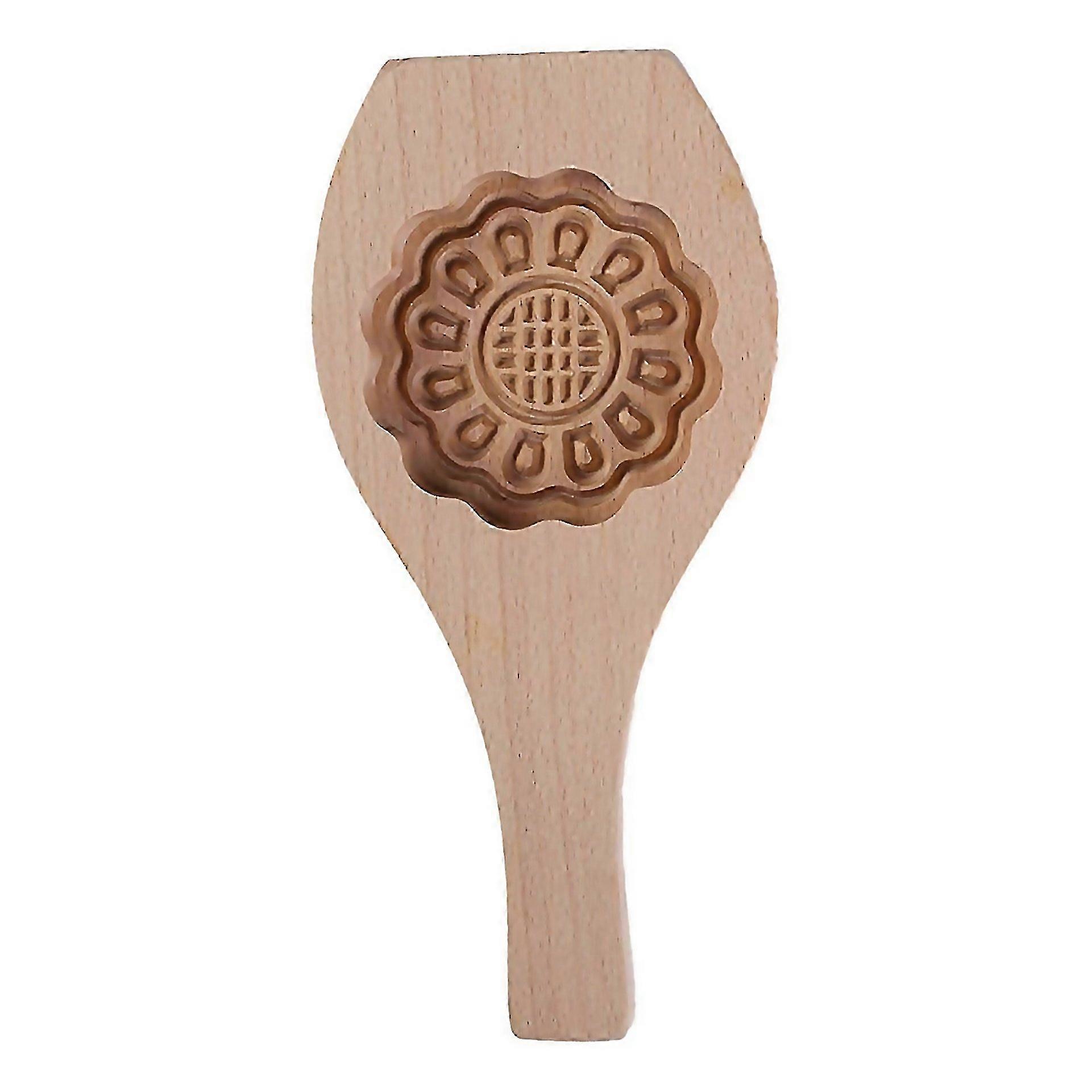 For Convenient Moon Cake Mold Easy To Use Wood Reusable 3d Cookie Stamps Baking Supplies For Midautu