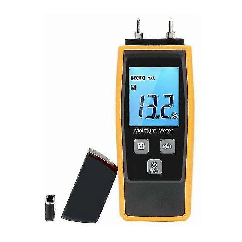 Moisture Tester for Walls and Wood, Leak Detector, Mortar, Cement, LCD Display, Wood Moisture Meter 25-26