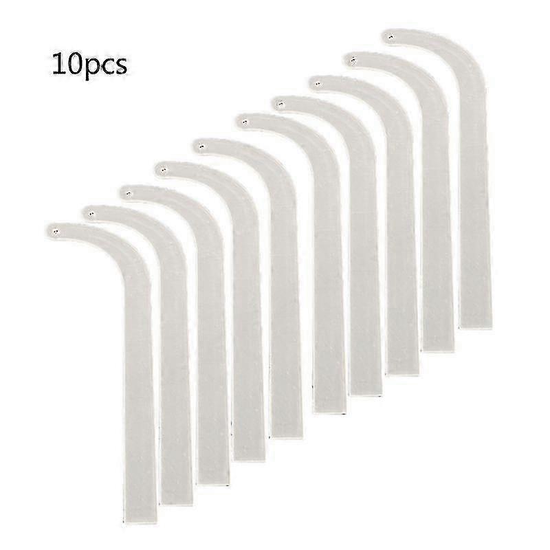 2025 10x Ear Stud Hoop Earring Displaying Try On Sticks Curved Strip Transparent