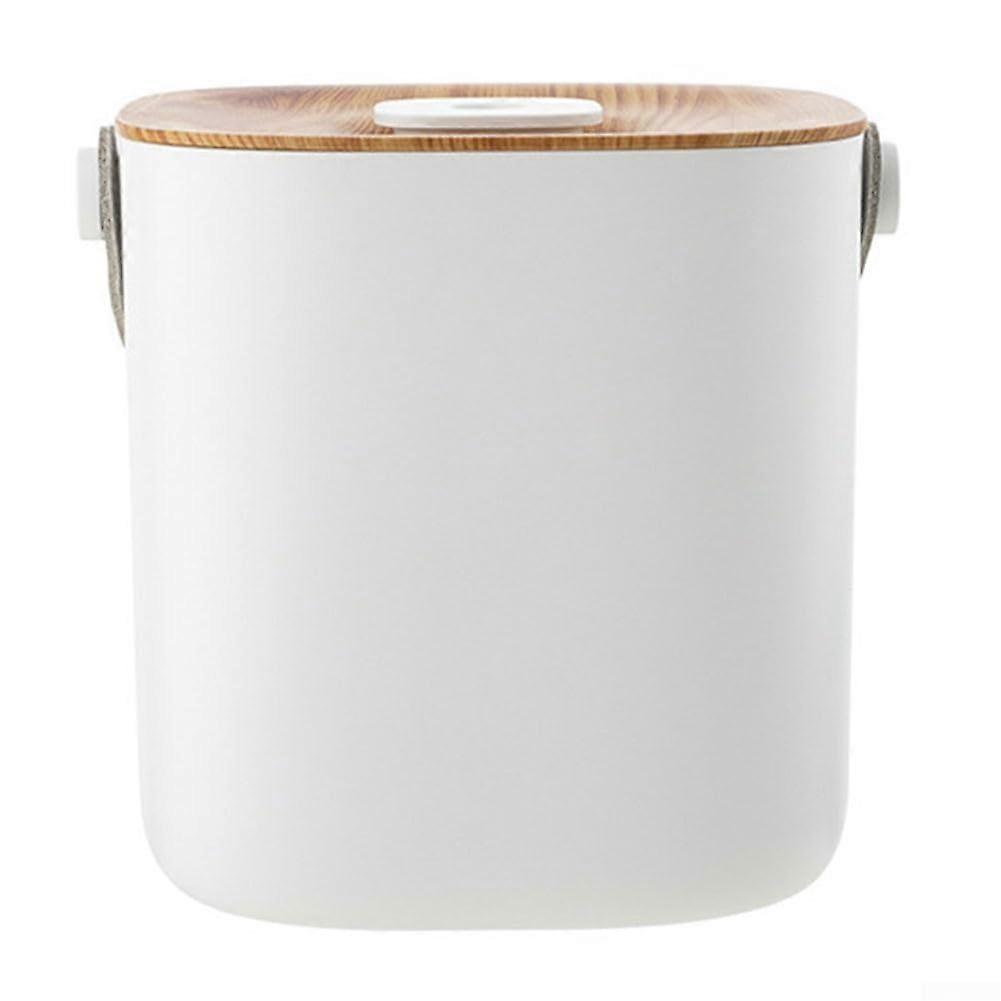 Mini USB Humidifier USB Powered 600ml Large Capacity, Quiet Operation, Home Office Bedroom, Wood Grain Or White Model