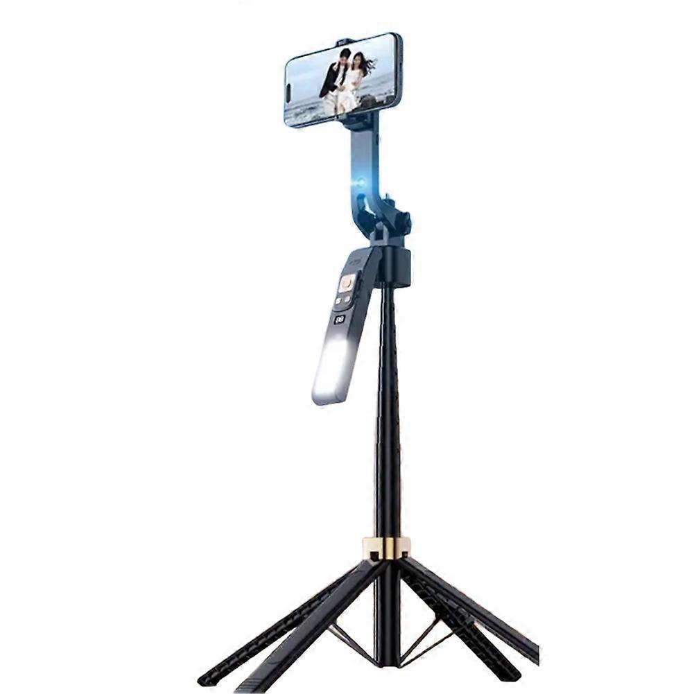 CL12P 180CM Selfie Stick Auto AI Face Tracking Quad Stand 360 Rotation Gimbal Tripod Stabilizer with LED Fill Light