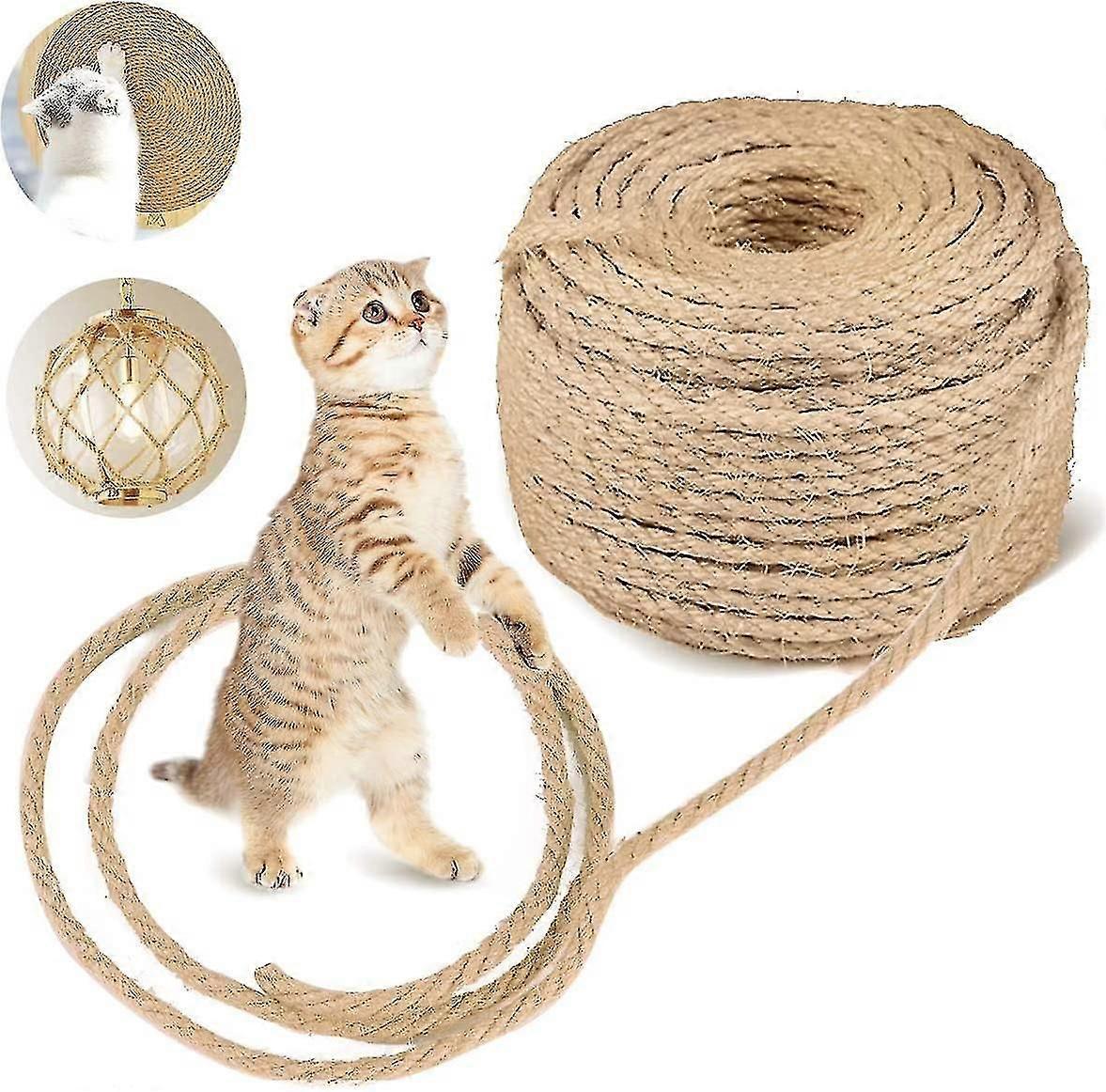 Natural Sisal Rope For Cat Scratch Pillar Repair And Replacement,cat T