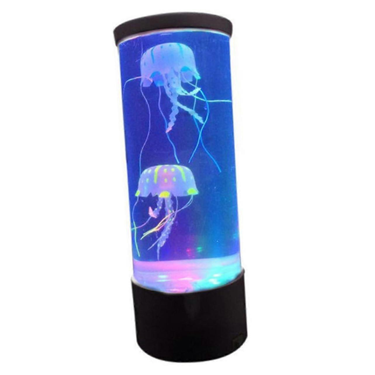 Jellyfish Lamp Sensory Lighting Simulated Jellyfish Models For Home Office Decor Calming Multi Color Mood Lamp