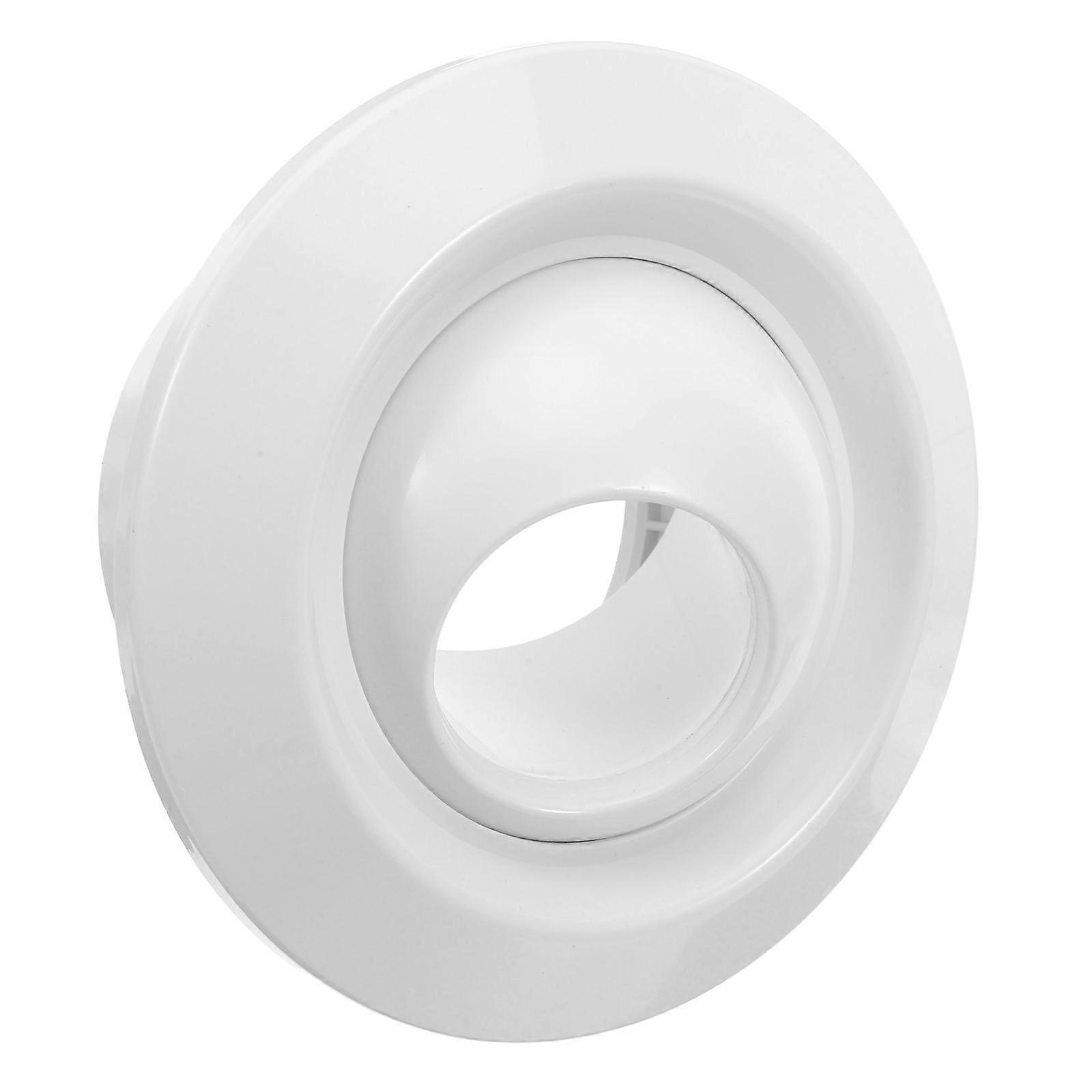 Soffit Vent Cover: Adjustable ABS Spherical Nozzle for HVAC System 4" Neck Size - 360 Rotatable Round Exhaust Vent Cover - Exterior Ceiling Air Diffus