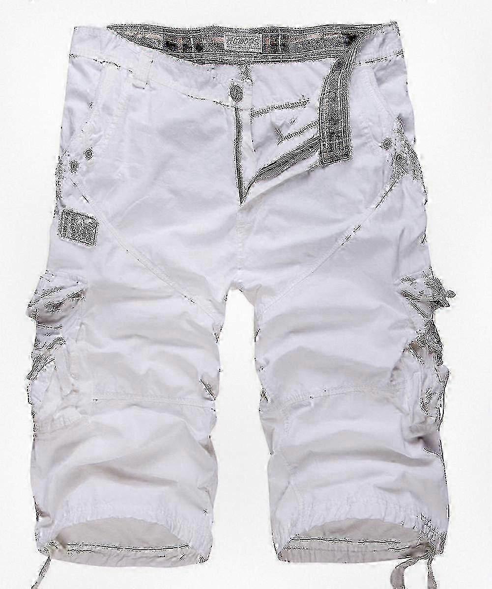 Men's Casual Cargo Shorts for Outdoor Activities with Multiple Pockets