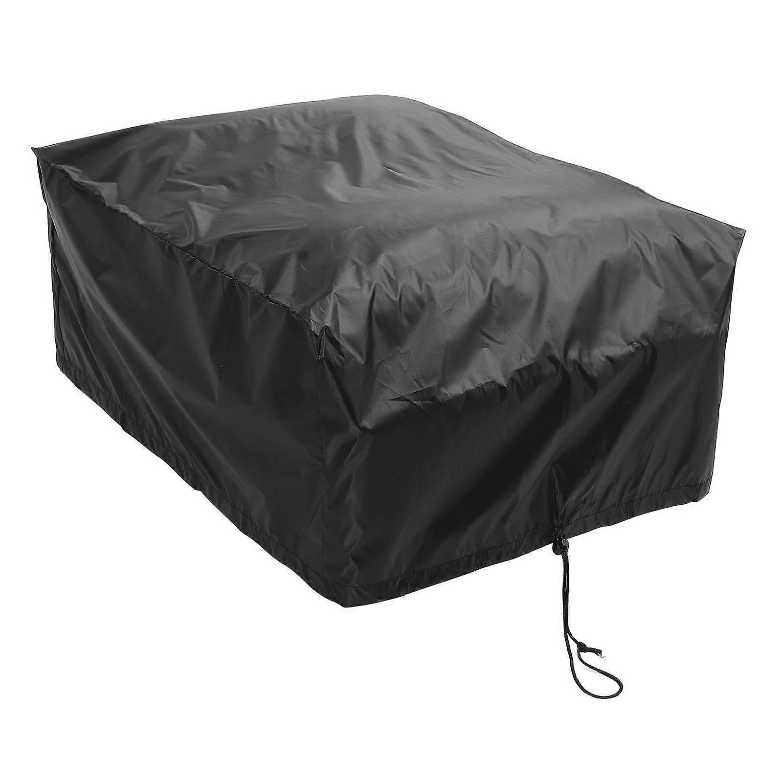 RV Air Conditioner Cover with Drawstring 210D Oxford Fabric Water Resistant Sun Block RV Roof Top AC Protection for Outside Travel Small Size: 27.3x2