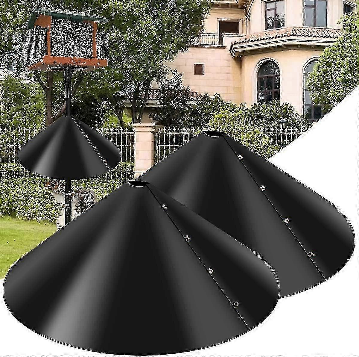 2pcs Squirrel Baffle Set, 18inch Around Squirrel Guard Baffle, Squirrel Baffle Wrap Guard, Around Protective Bird House Guard Wrap, Reusable Raccoon A