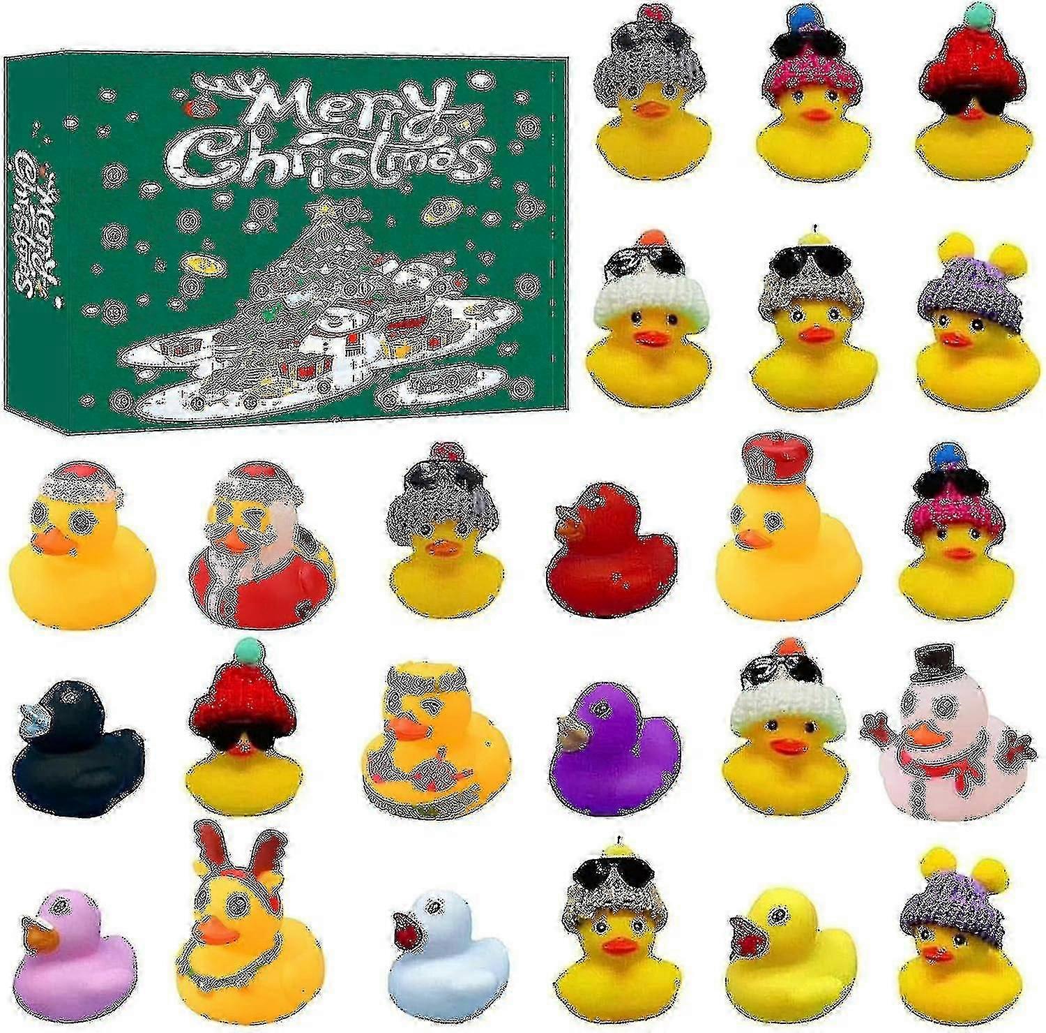 Rubber Duck Advent Calendar 2023, Advent Calendar 2023 Kids, Advent Calendar Duck Bath Toy Set, Advent Calendar With 15 Rubber Ducks, Advent