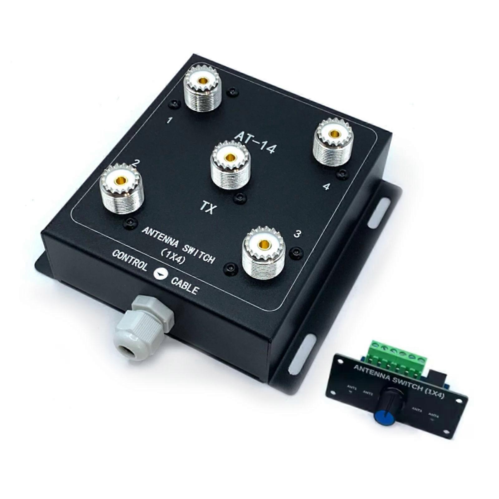 1.8MHz-60MHz 500W PEP 4 Way Antennas Switcher with Remote Voltages Control for Directional Flexibility Multicolor