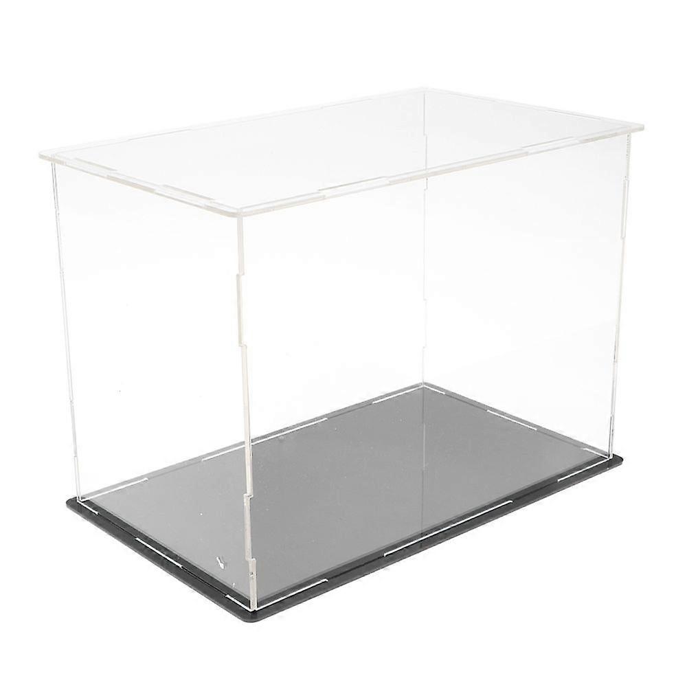 Acrylic Showcase Dustproof Protective Boxes Container 27x13x22cm