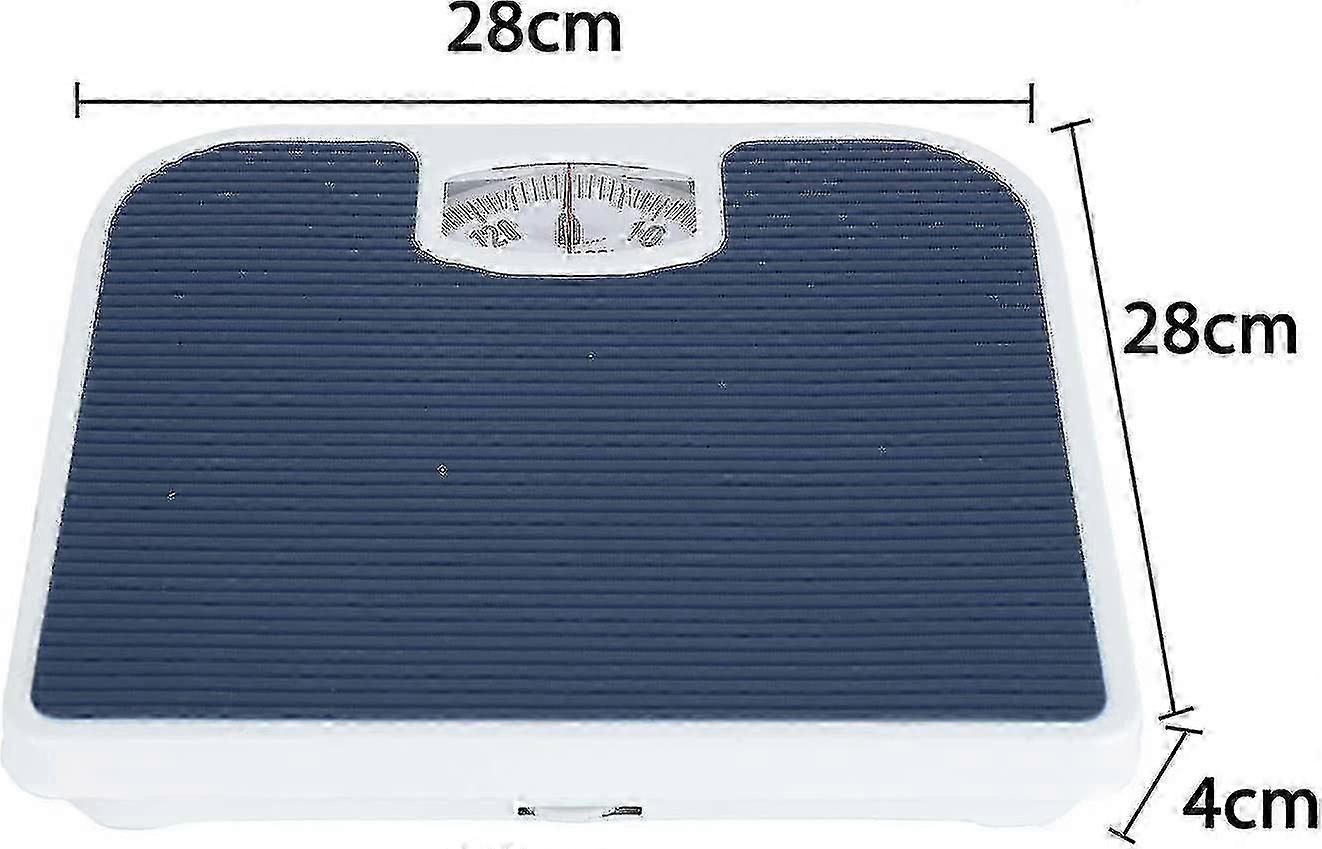 Bathroom Scales Accurate Mechanical Dial Weighing Scale Measure Body Weight Blue
