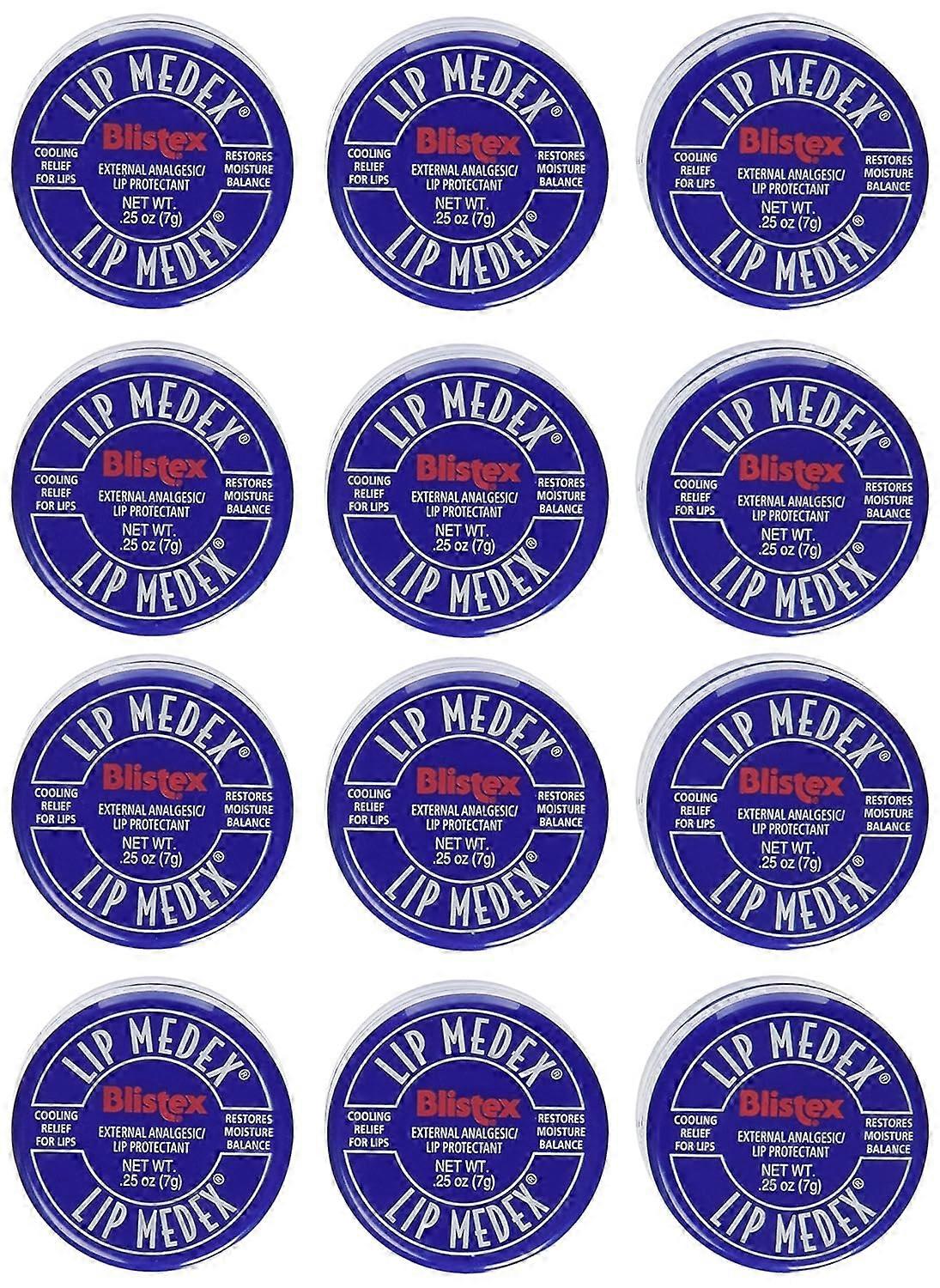 Lip Medex.25-Ounce (Pack of 12), Moisturizing  0.25 Ounce (Pack of 12)