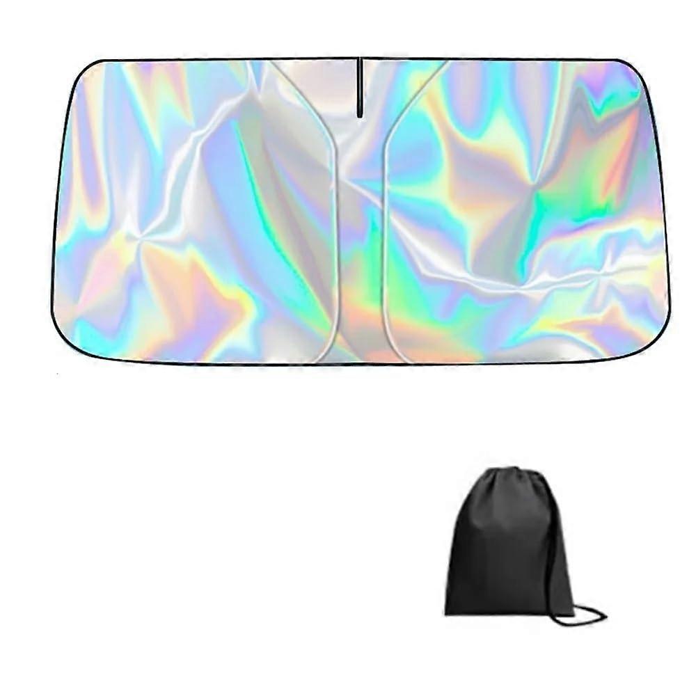 Car Sunshades Blocks UV Rays 140x70cm Foldable Windshield Sun Shade Parasol Style Auto Window Visor Shield