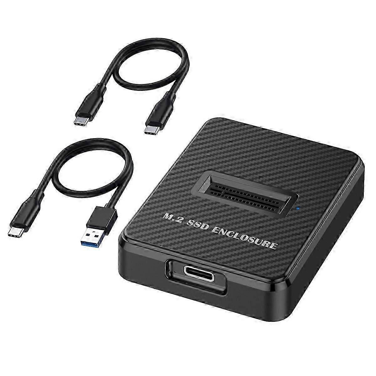 10Gbps Single Bay M.2 SSD Enclosure Hard Disk External Box SATA NGFF/NVME M.2 Docking Station SSD H