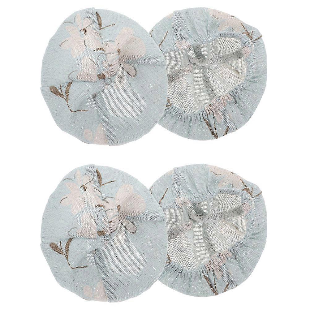 4Pcs Cotton Linen Basket Covers for Bread Proofing Breathable Reusable Covers