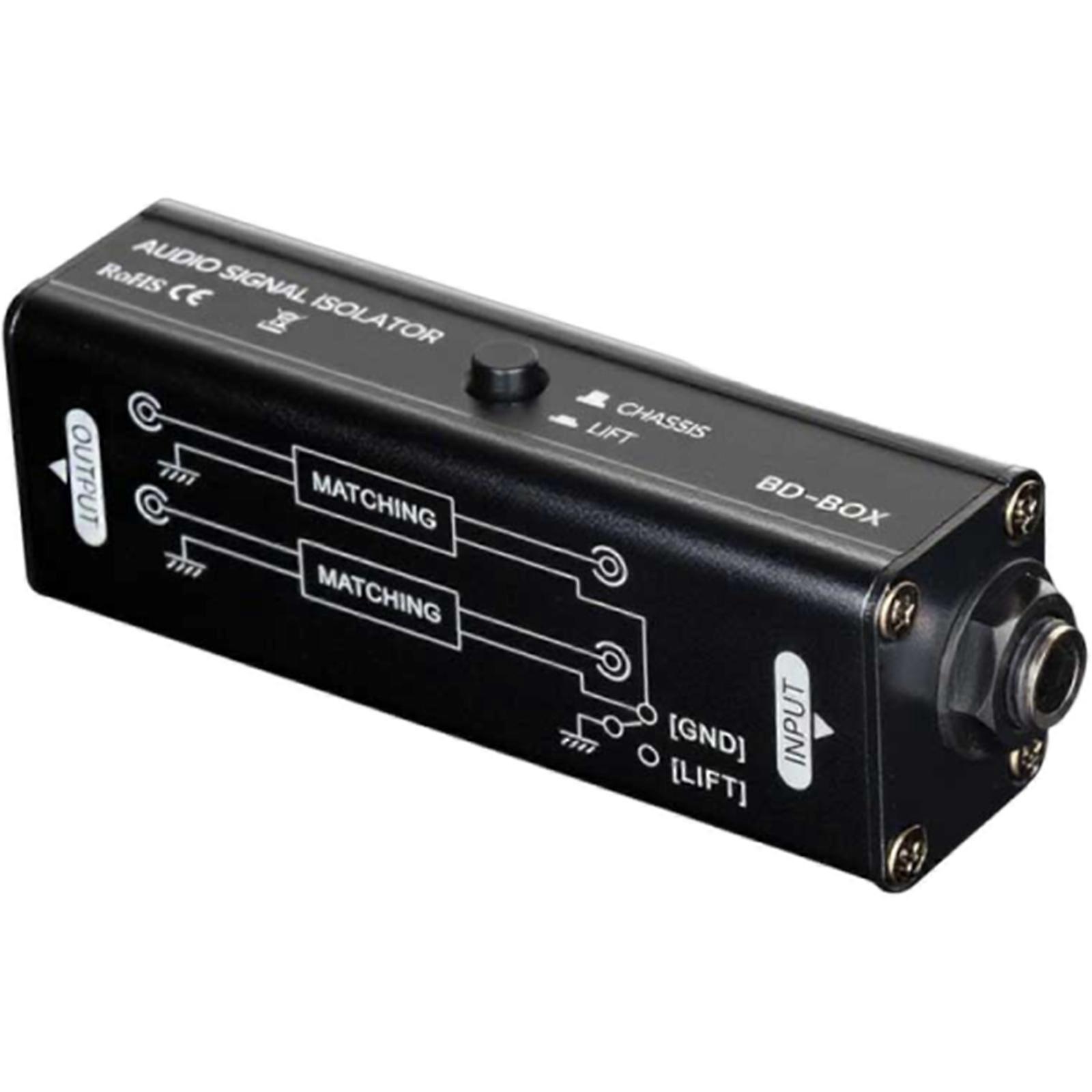 6.35mm Audios Noise Isolator Metal Housing Noise Elimination Device For Professional Studio Recording Equipment Multicolor