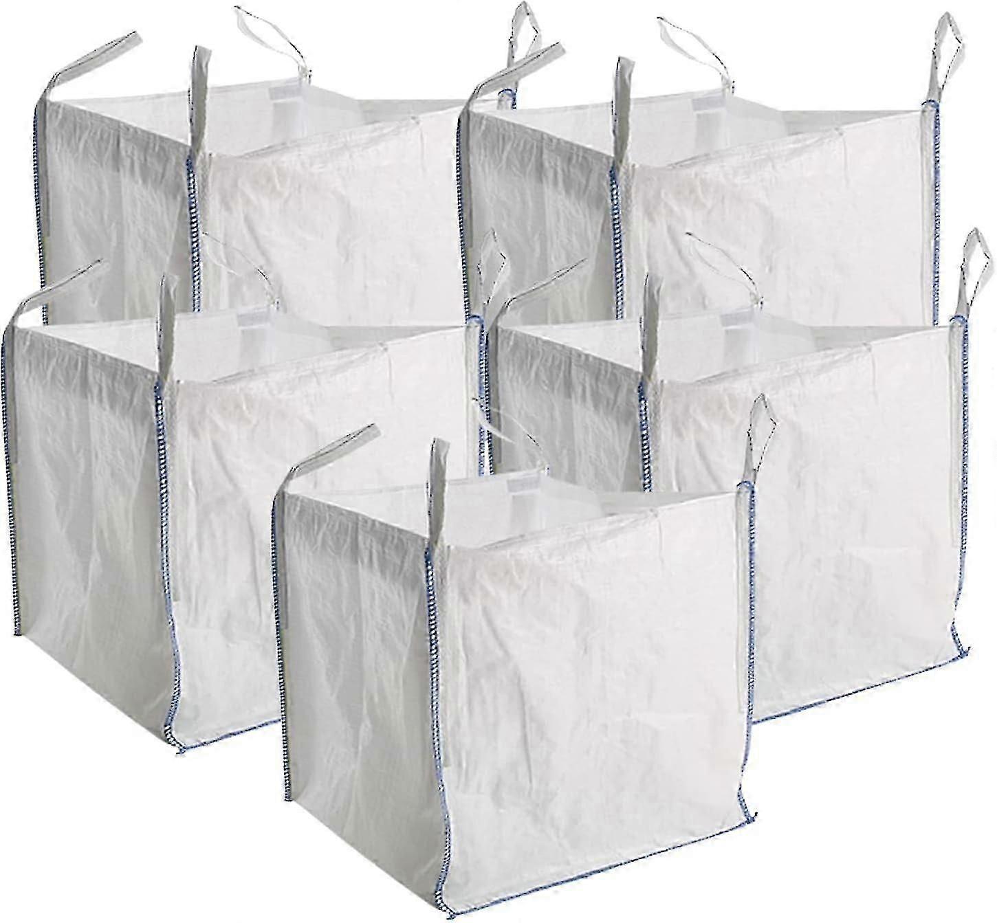 5 × جديد FIBC أكياس السائبة بناة حديقة النفايات 1 طن طن أكياس جامبو كيس تخزين الثقيلة