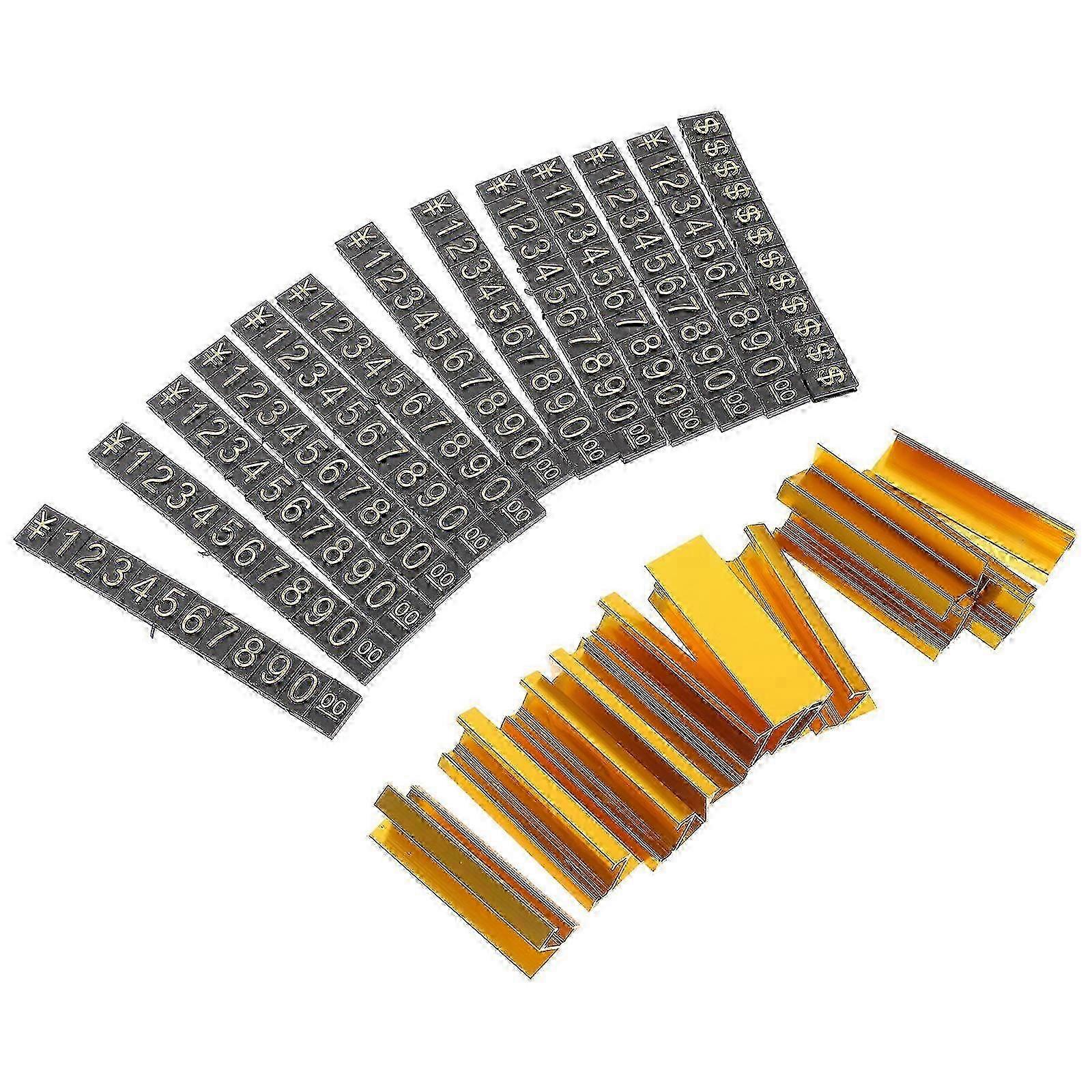 12 Sets Commodity Price Boards Shopping Mall Price Signs Adjustable Number Price Display Tags