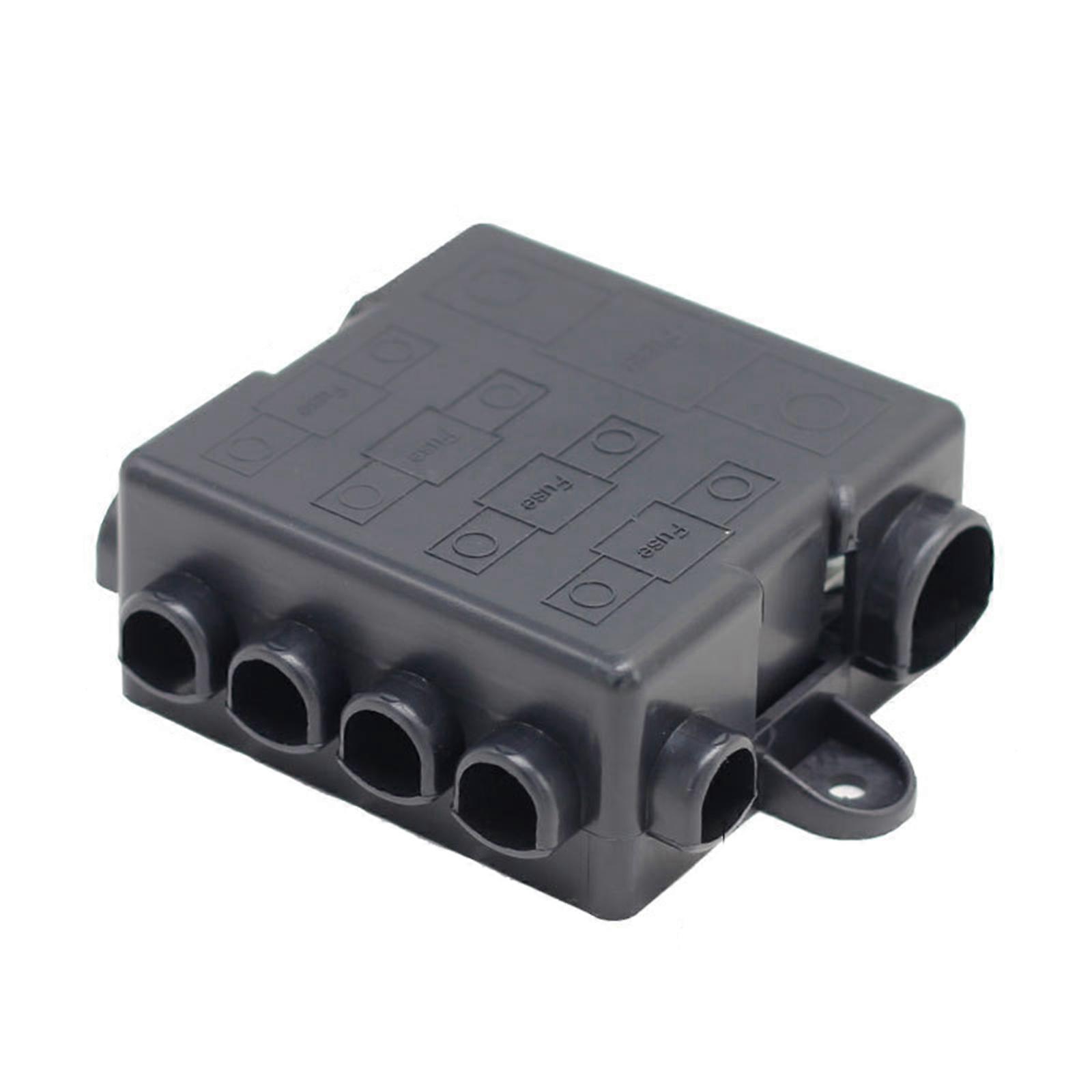4+1 Way Safety Bolt Type Fuse Box 5 Poles Bus Bar Fuse Box Power Distribution Fuses Holder for Various Electrical Needs Multicolor