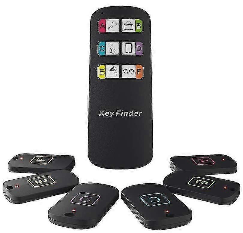Key Finder Locator, Item Locator Wireless RF Item Tracker with 115 Feet Range Remote Control Transmitter & 6 Receivers-Good