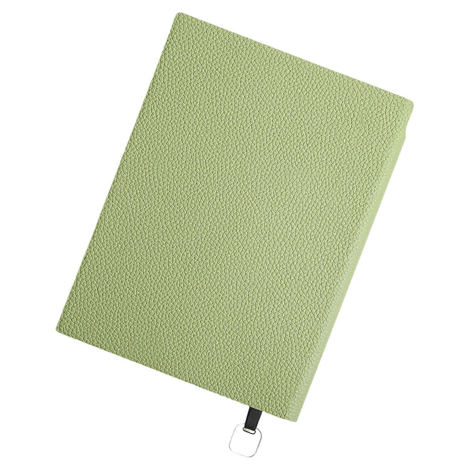 Professional Soft PU Leather Cover Notebook Smudge Proof Paper Litchi Grains Design For Organized Office Documentation  Matcha Green
