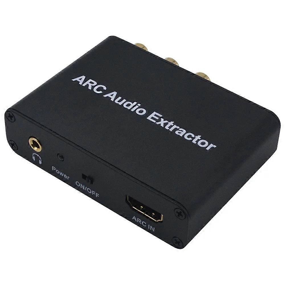 192KHz Aluminum ARC Audio Adapter HDMI-Compatible Audio Extractor Digital to Analog Audio Converter SPDIF Coaxial