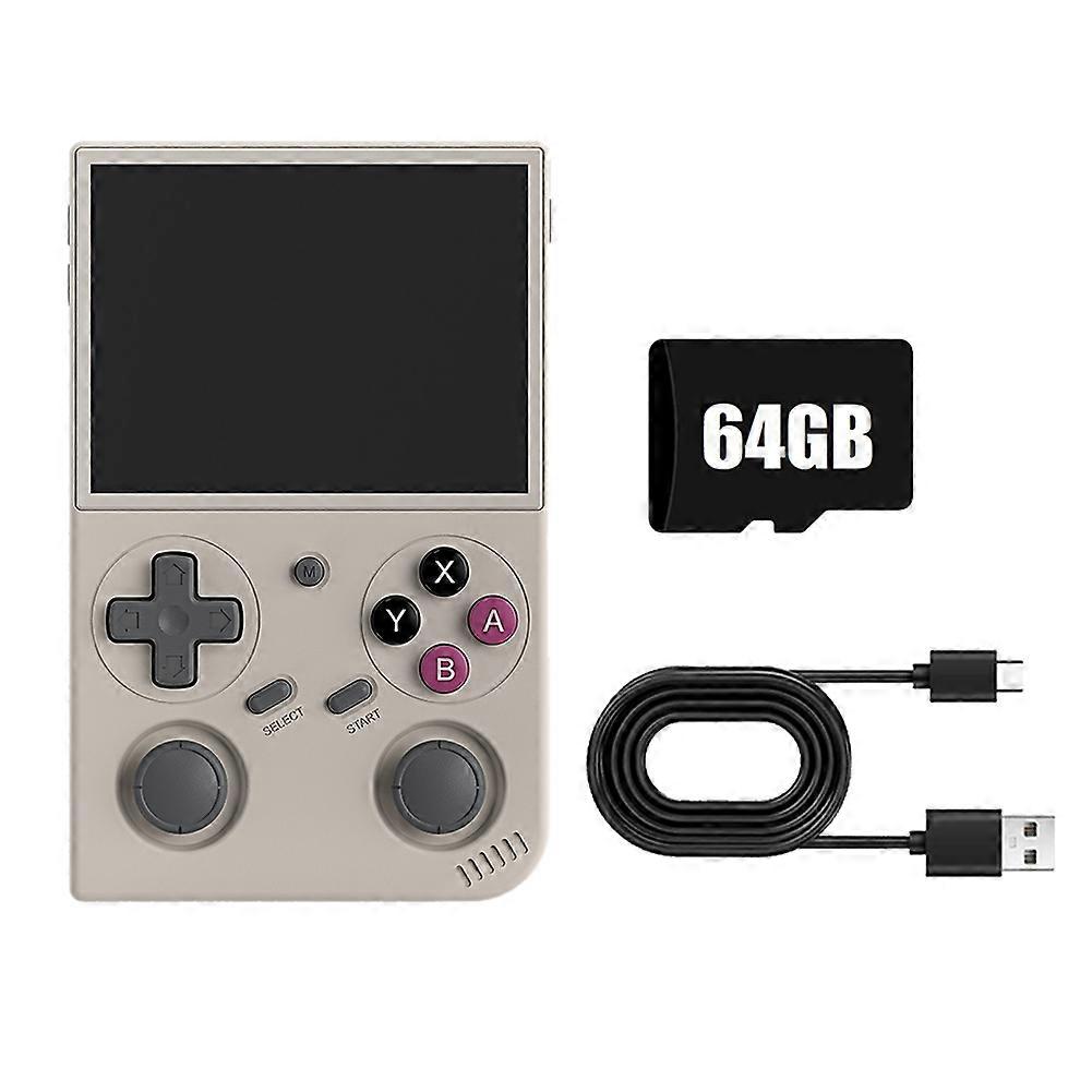 G350 Retro Handheld Game Console 64GB 4000 Games Linux 64-Bit System 3.5Inch IPS RK3326 Portable Pocket Video Player C
