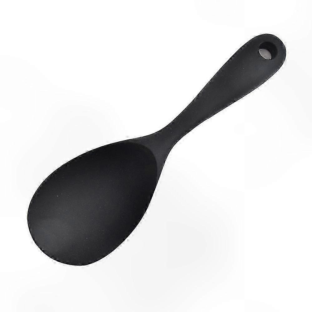 Large Silicone Spoon with Long Handle for Cooking and Mixing, High-Quality Kitchen Ladle for Soup, Durable Tableware Accessory for Home Use