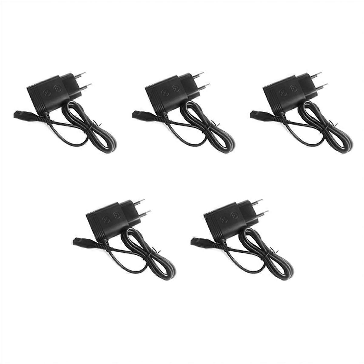 5X Suitable for Shaver, A00390 Charger Power Cord Adapter EU Plug