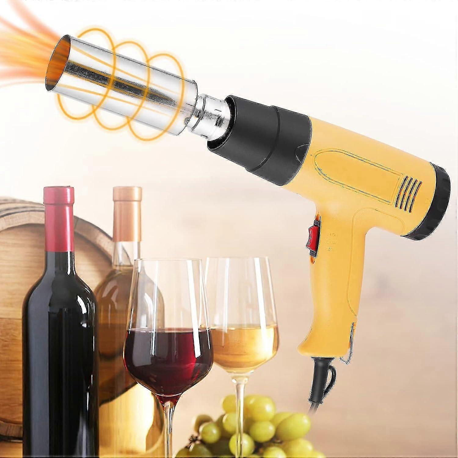 Pvc Capsule Heat Shrinker 1800w Electric Bottle Cap Capsule Heat Shrink Machine With 50-500  Adjustable Temperature And   2917 B SH