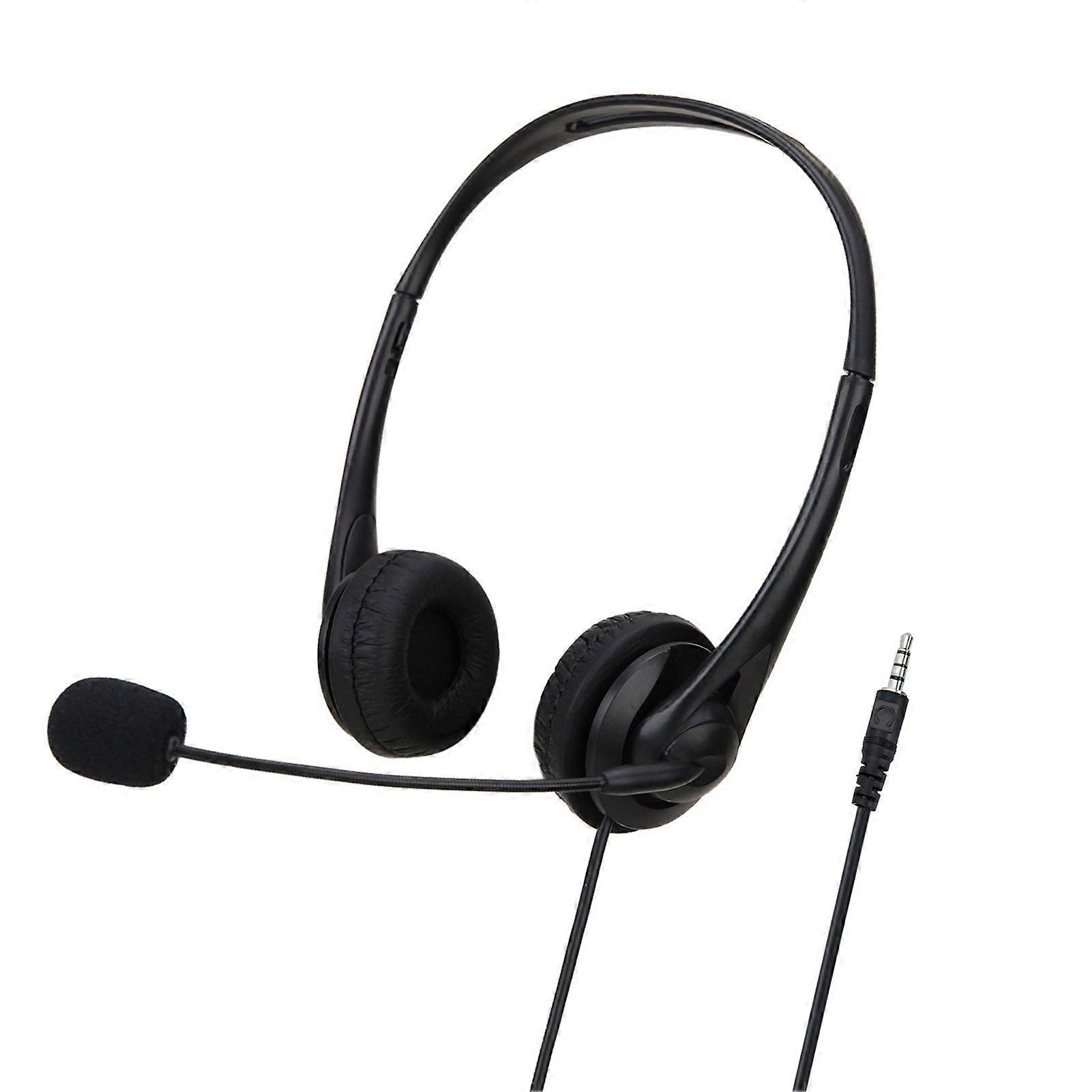 SY490 Wired Headset Universal Noise Cancelling Over Ear USB Binaural Headphone with Mic for Online Teaching