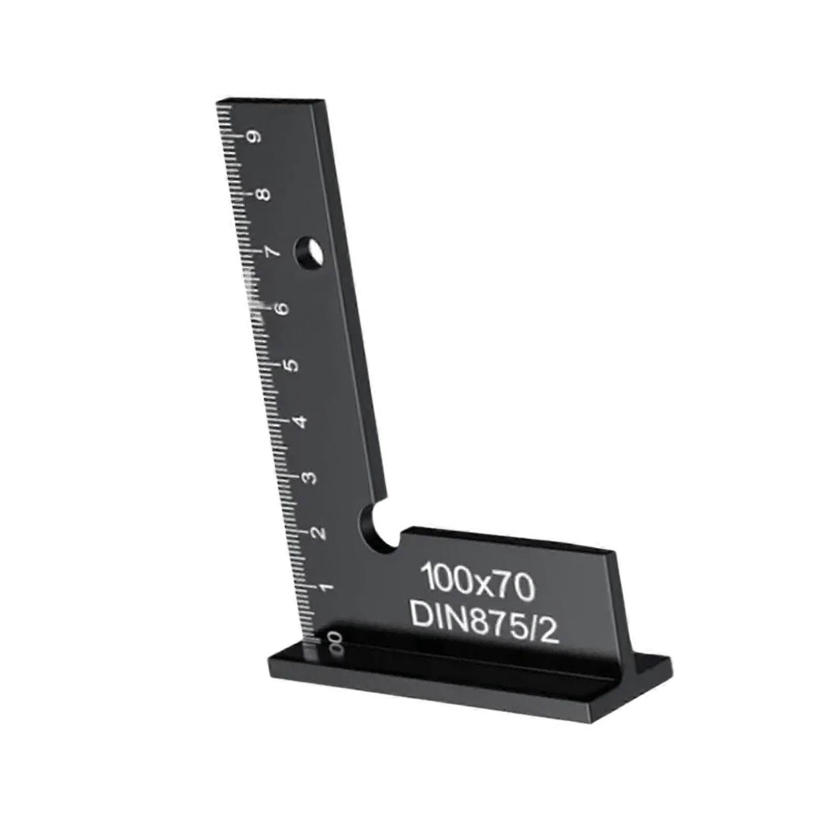 90 Degree Carpenter Square,L Square Ruler Precision with Measuring Scale Right