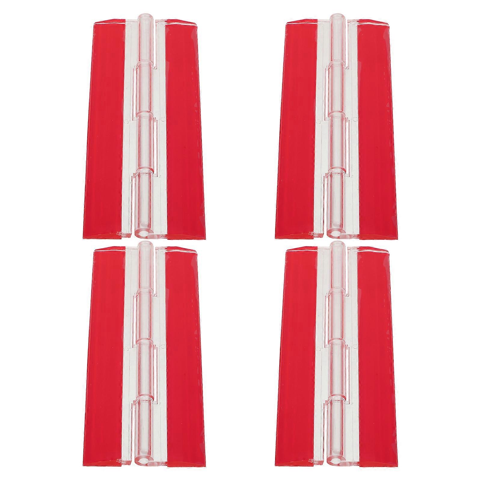 Clear Acrylic Self Adhesive Hinges for Door Hardware 4Pcs Pack