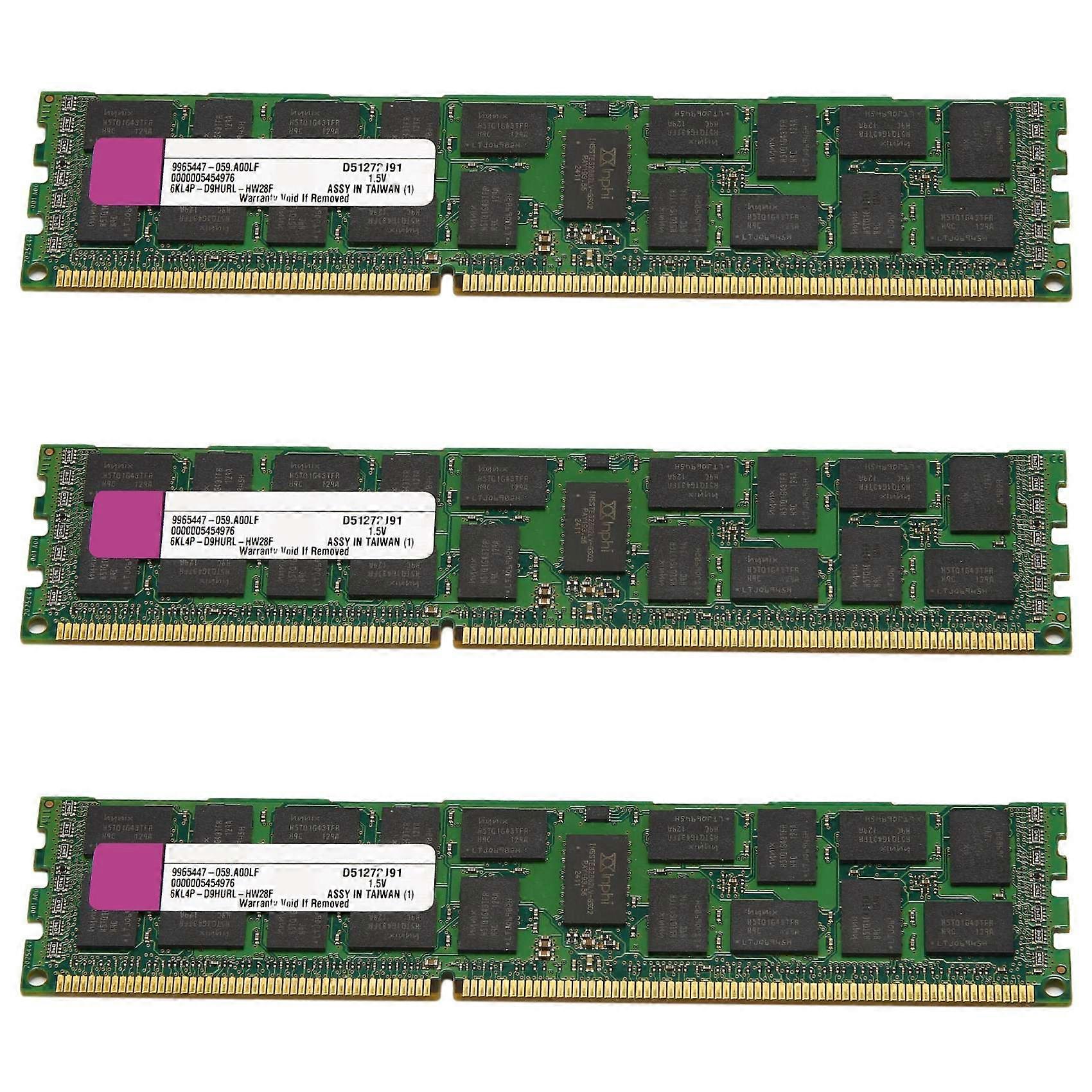 3X 4GB DDR3 Ram Memory REG 1333MHz PC3-10600 1.5V DIMM 240 Pins for Intel Desktop RAM Memoria