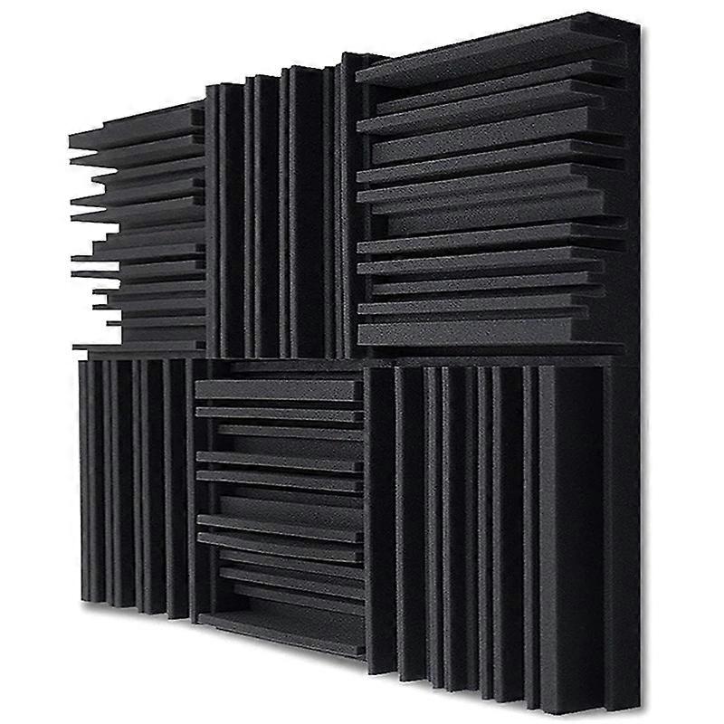 24Pcs Studio Acoustic Foam Panels Soundproof Sponge Foam Pad