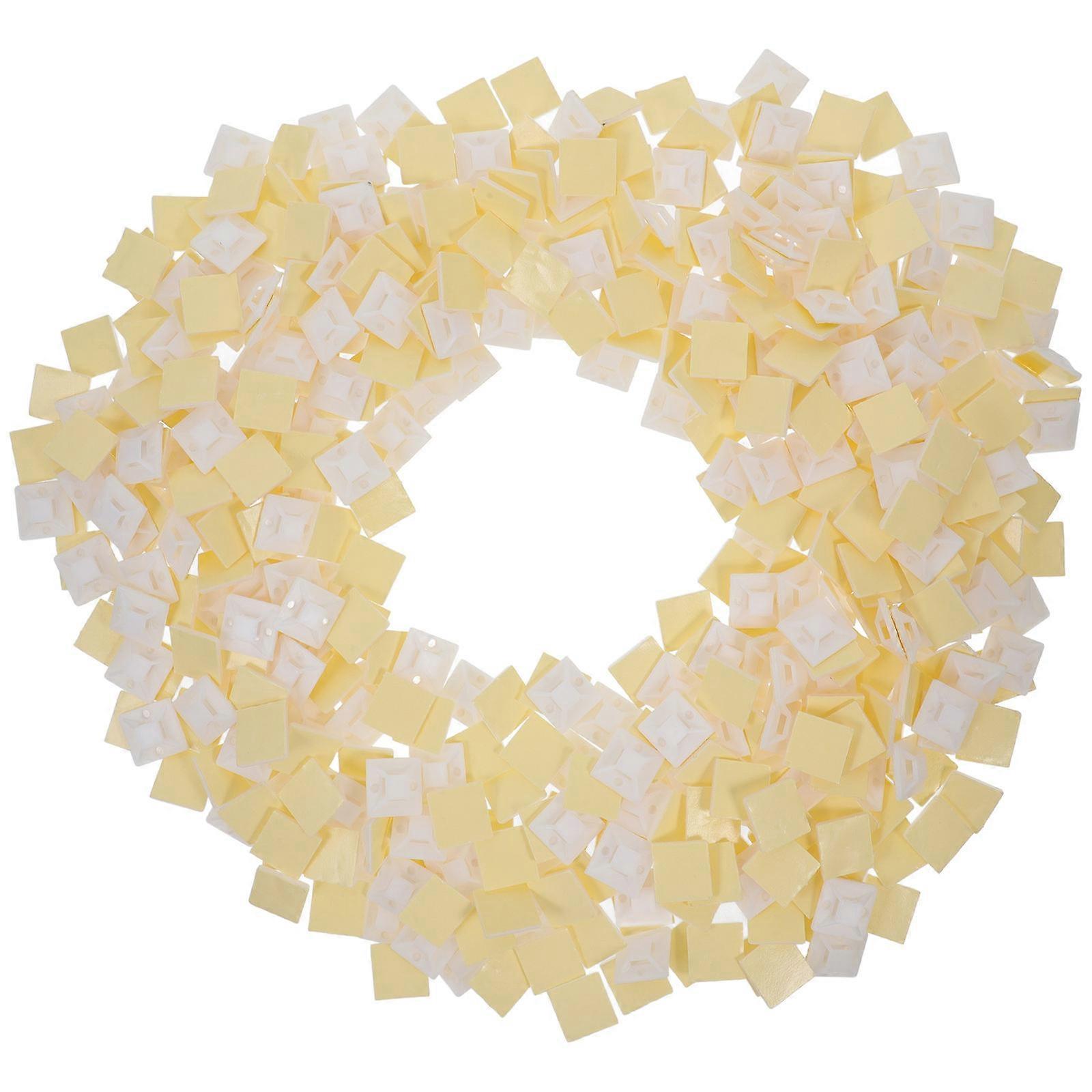 Cable Management Electric Wire Fixing Clips with Adhesive Zip Tie Mounts 500Pcs