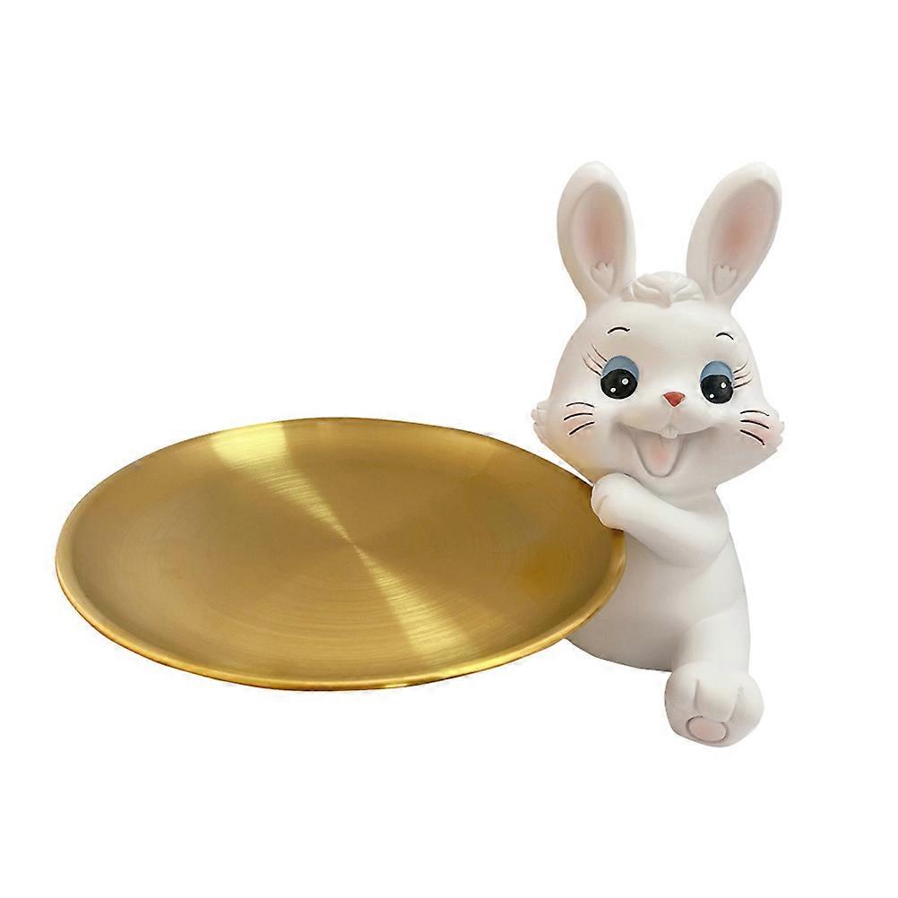 Jewelry Storage Tray Bunny Candy Decor for Desktop Use 3Pcs