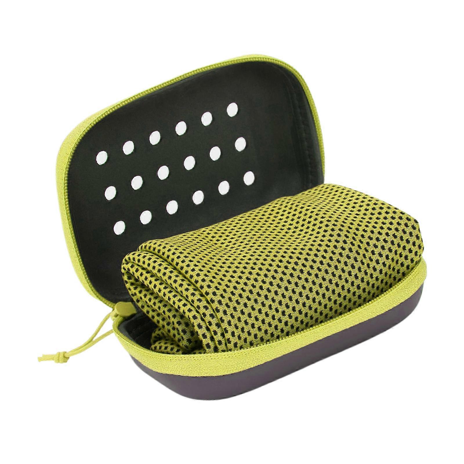 Jäähdytyspyyhe, Mikrokuitujääpyyhe, Nopeasti kuivuva jäähdytyspyyhe urheiluun, Harjoittelu, Fitness Hikipyyhe Kuntosali Joogapyyhe Keltainen