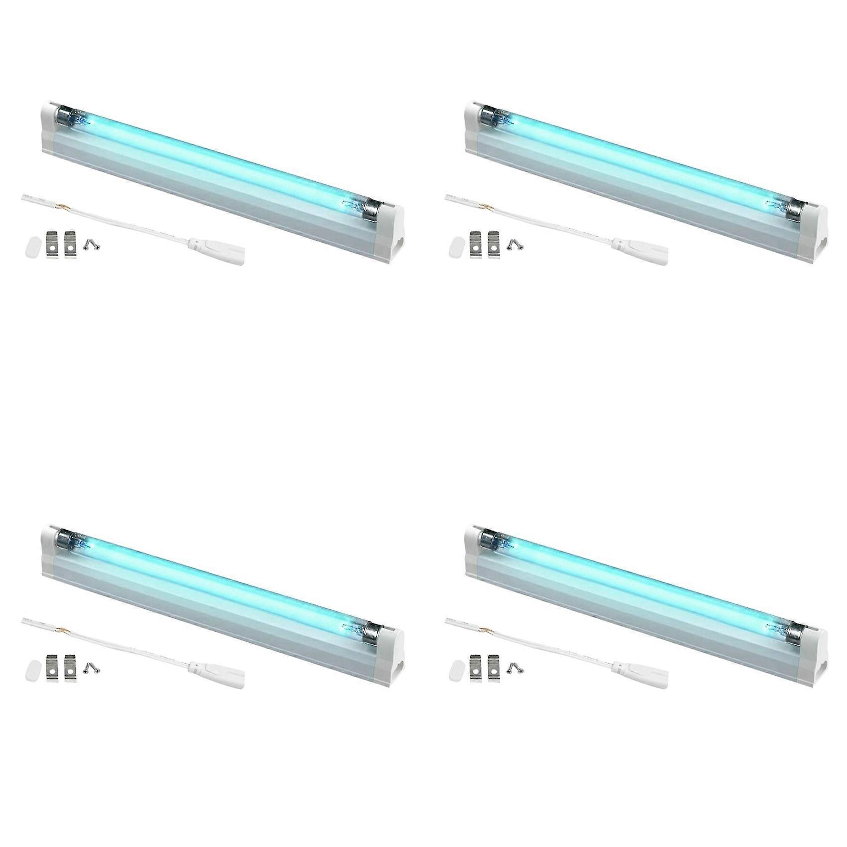 4X T5 6W LED UV Lamp Quartz Ultraviolet UVC Germicidal Light Disinfection Lamp 220V