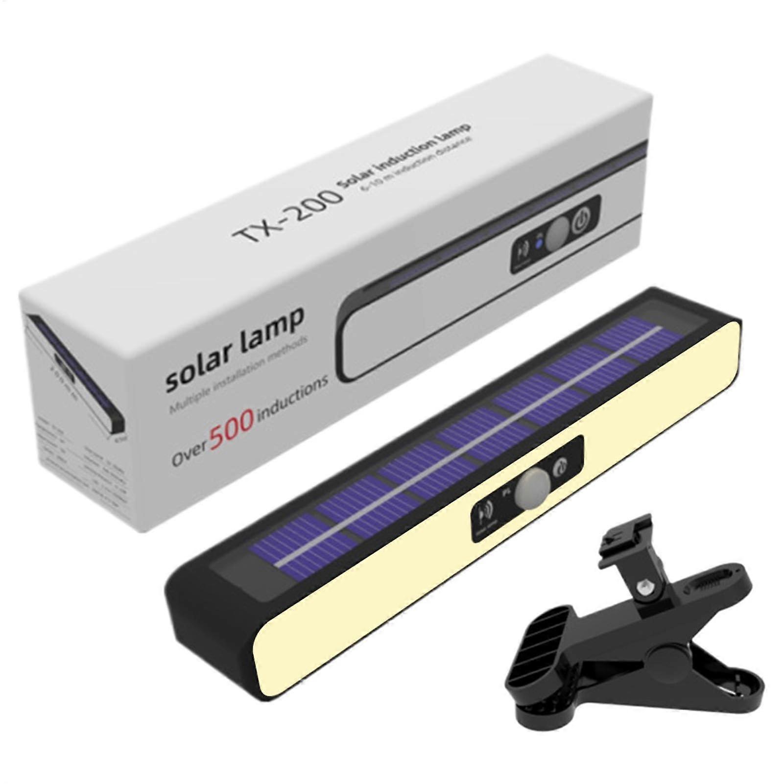 Solar Motion Sensor Lights Outdoor IP65 Waterproof  Brightness ClipOn Solar Security Lights Warm Light