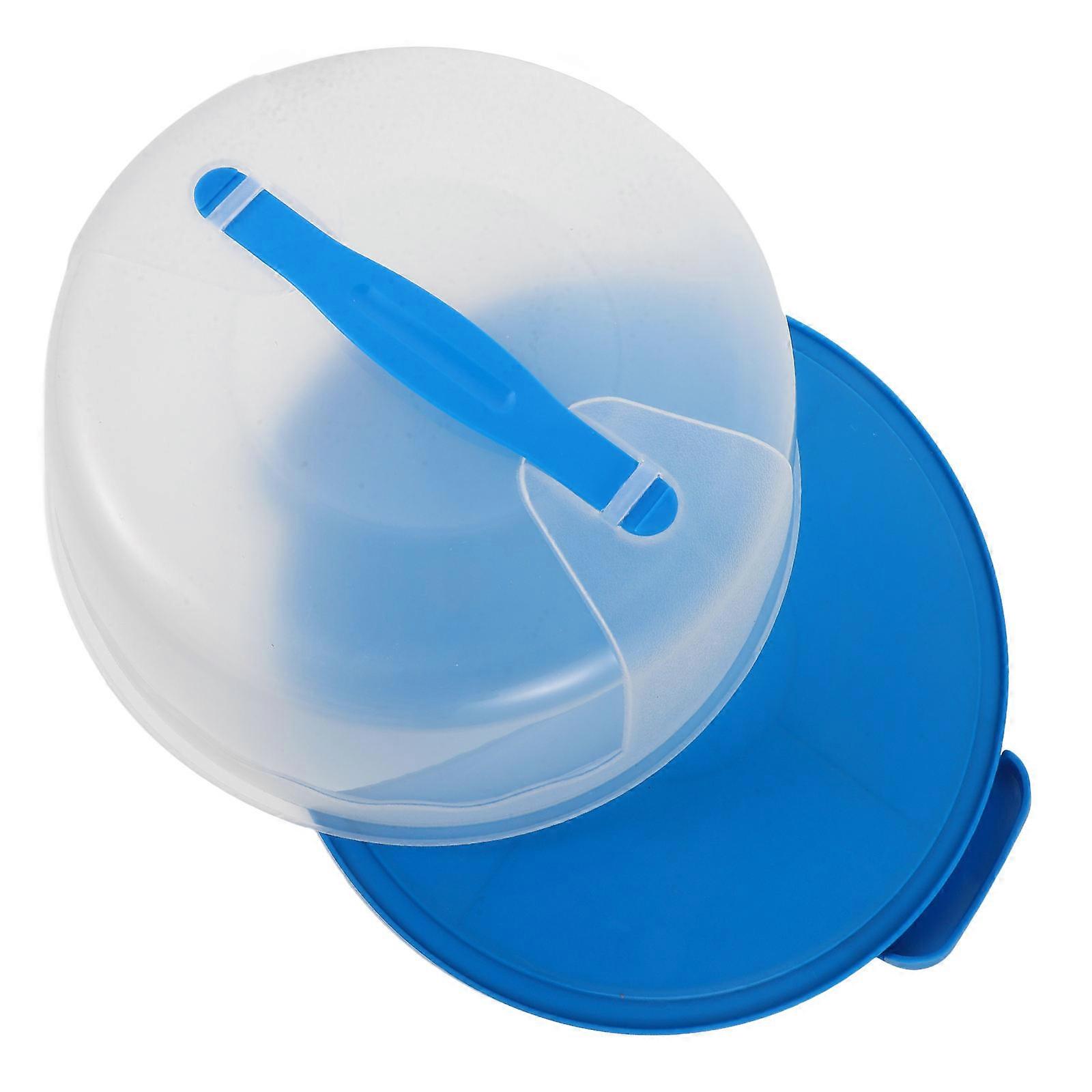 Cake Carrier Blue for Storage Use Handheld Cake Case 6-8 Inch