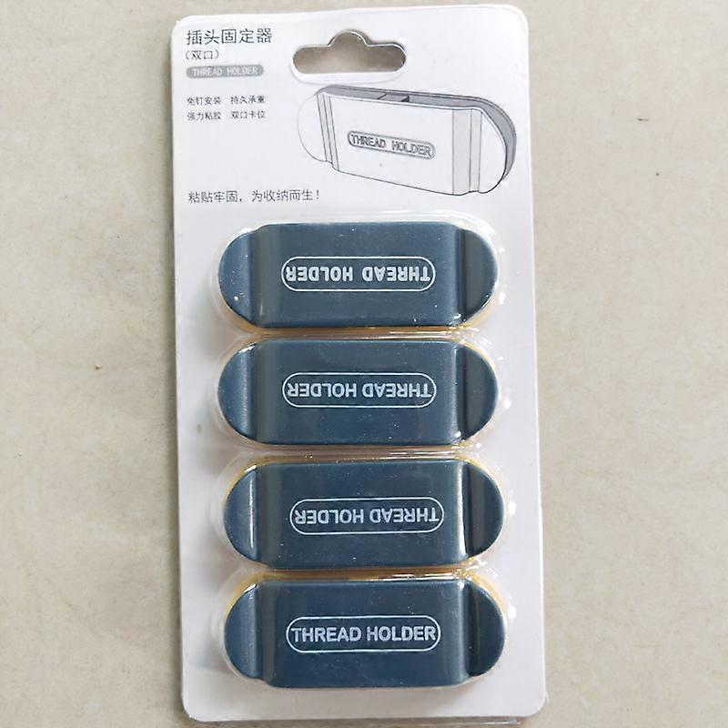 Clamp Cable Plugs Organizer Wire Clips Punch-Free Adapter Fixing Device Holder Retainer Thread Fixer Universal Hook