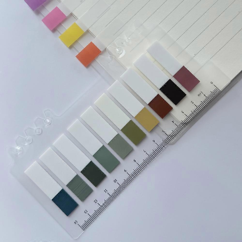 200pcs Morandi Solid Color Index Memo Pad Loose-leaf Sticky Notes Page Flag Markers Book Tabs Sticker Stationery Supplies