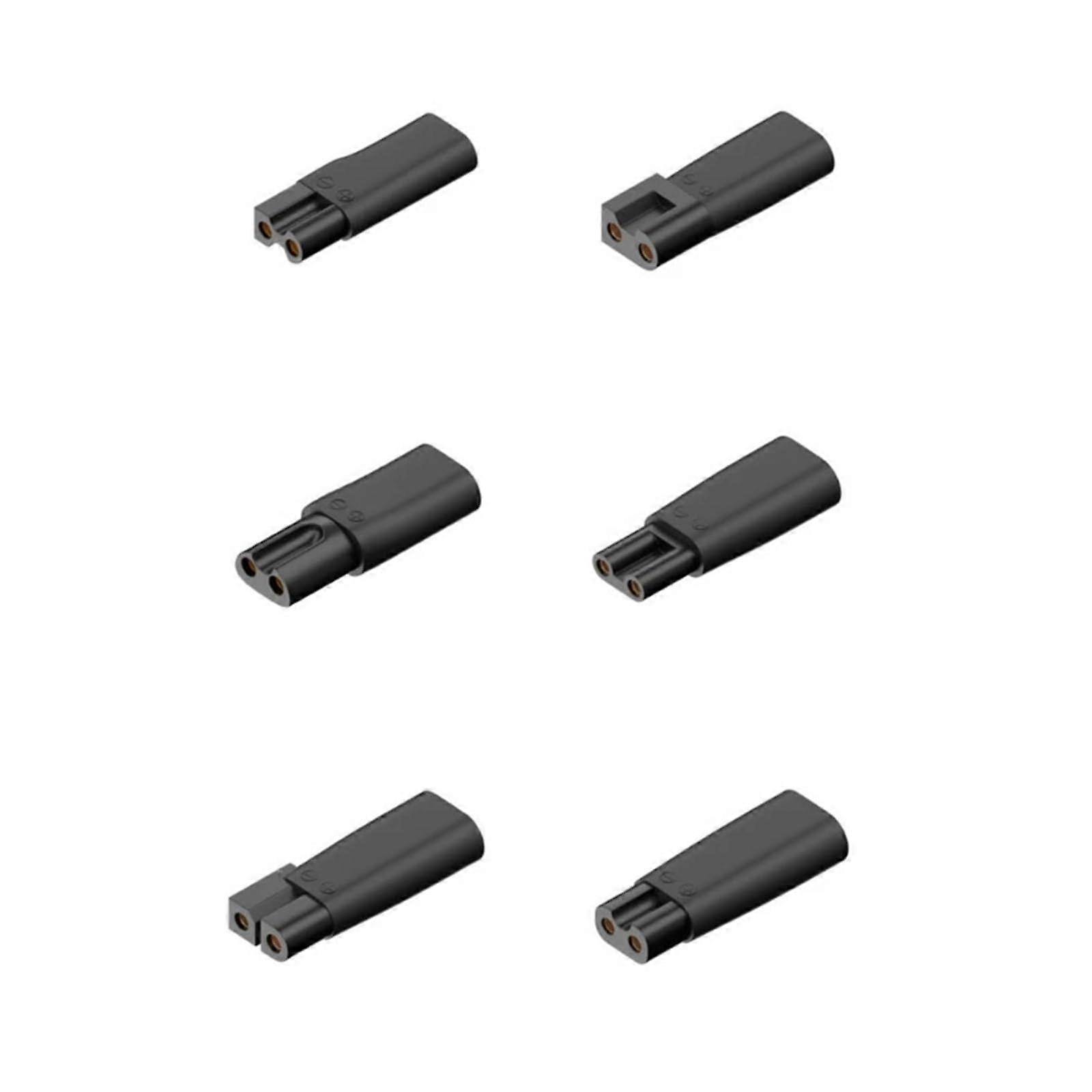 6pcs TypeC Shaver Charger with Smart Overload Protection and Tangle Cable for Beard Trimmers and Electric Hair Clippers