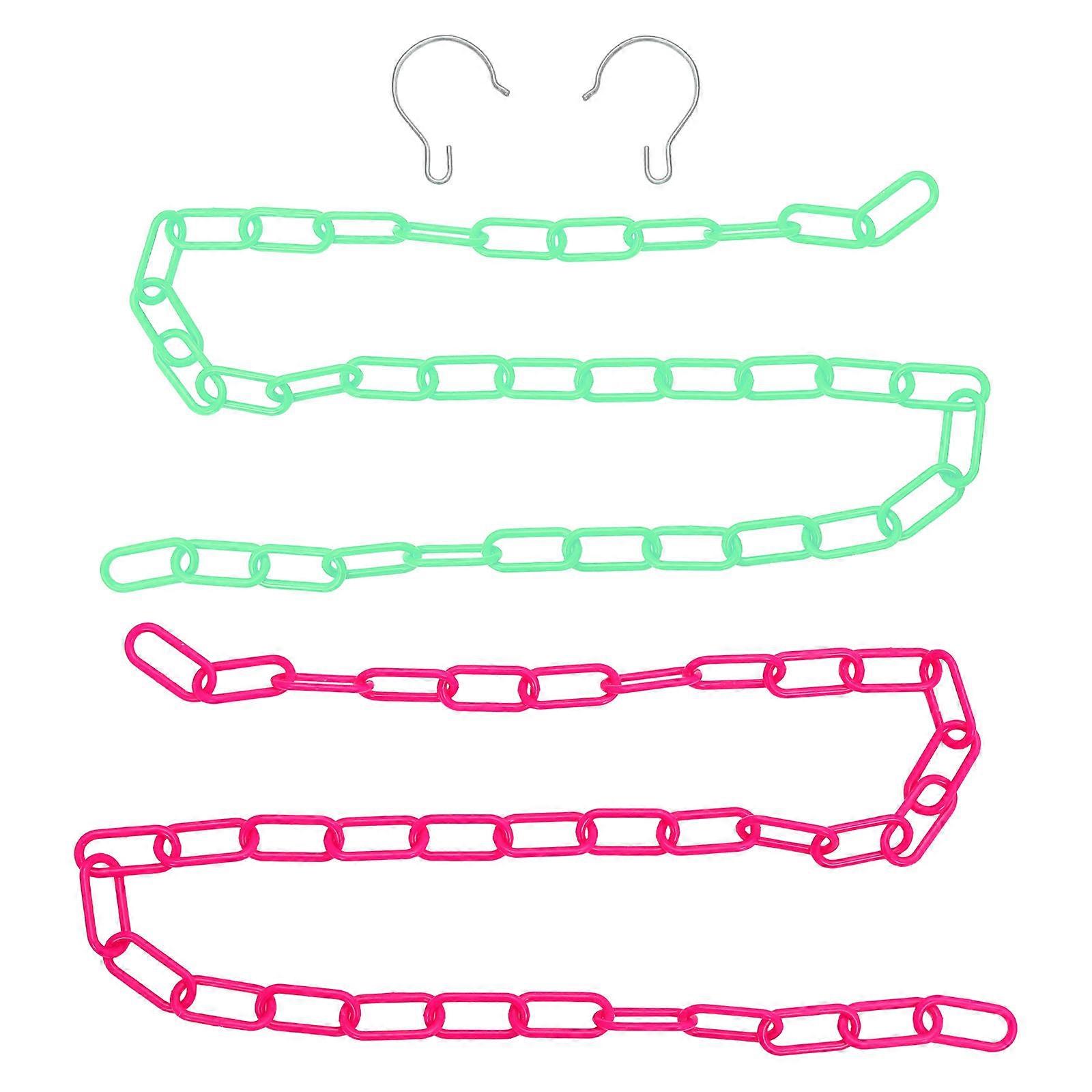 2Pcs Plastic Chain Hangers For Crowd Control Indoor Use And Outdoor Use In Assorted Color With UV Resistance