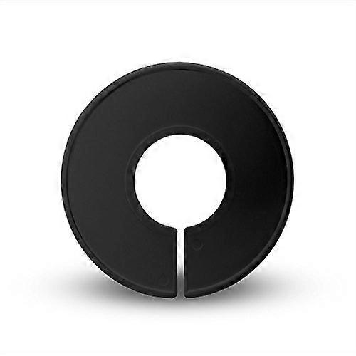 Black Clothing Rack Size Dividers 50 Pack Blank Round Durable Plastic for Quick Size Identification
