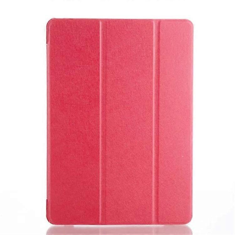 Stylish Case For Ipad 10th 10.9 2022 Red Smart Silk Texture Tri-fold Leather