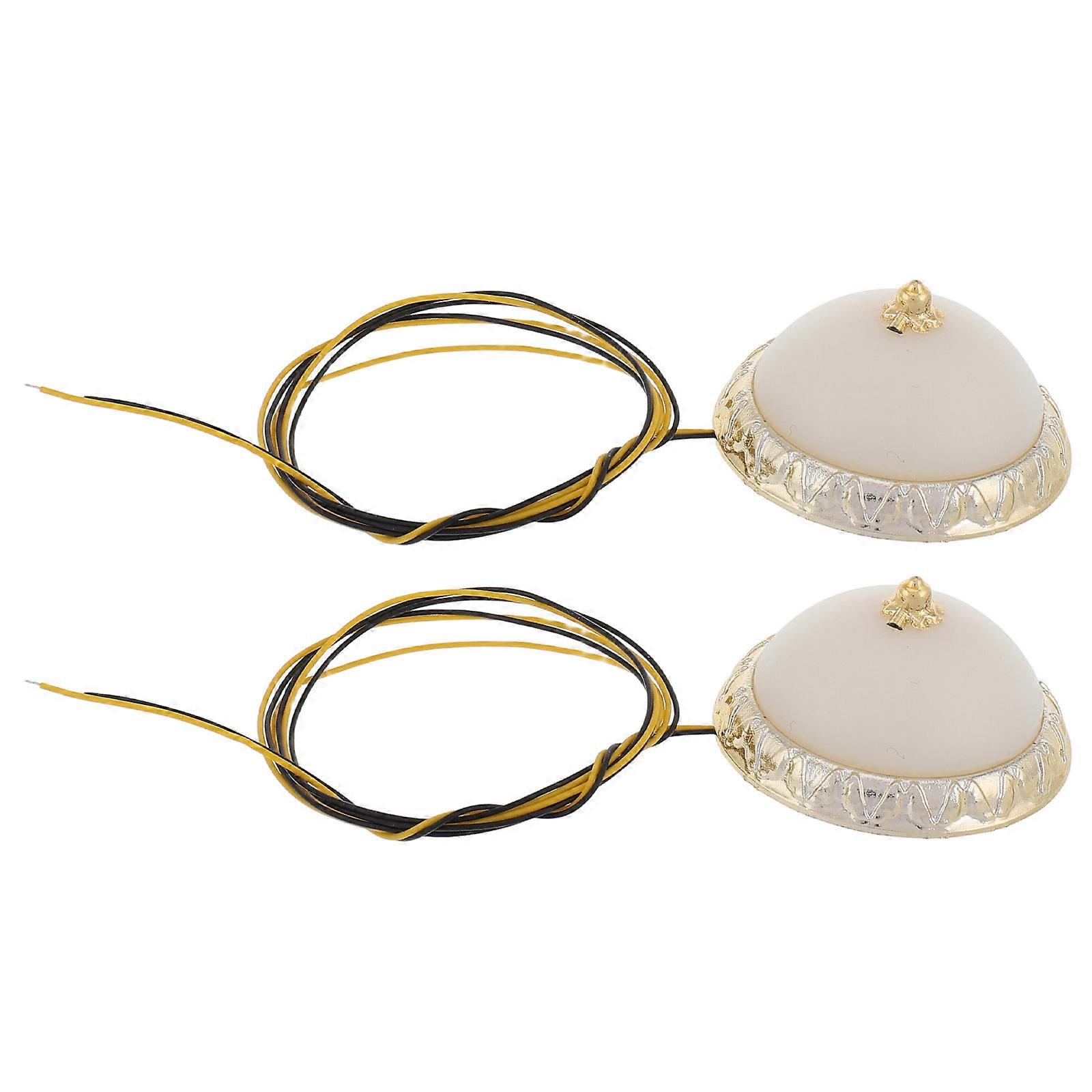 Dollhouse Ceiling Lights Miniature Round Lights for DIY 2Pcs Pack