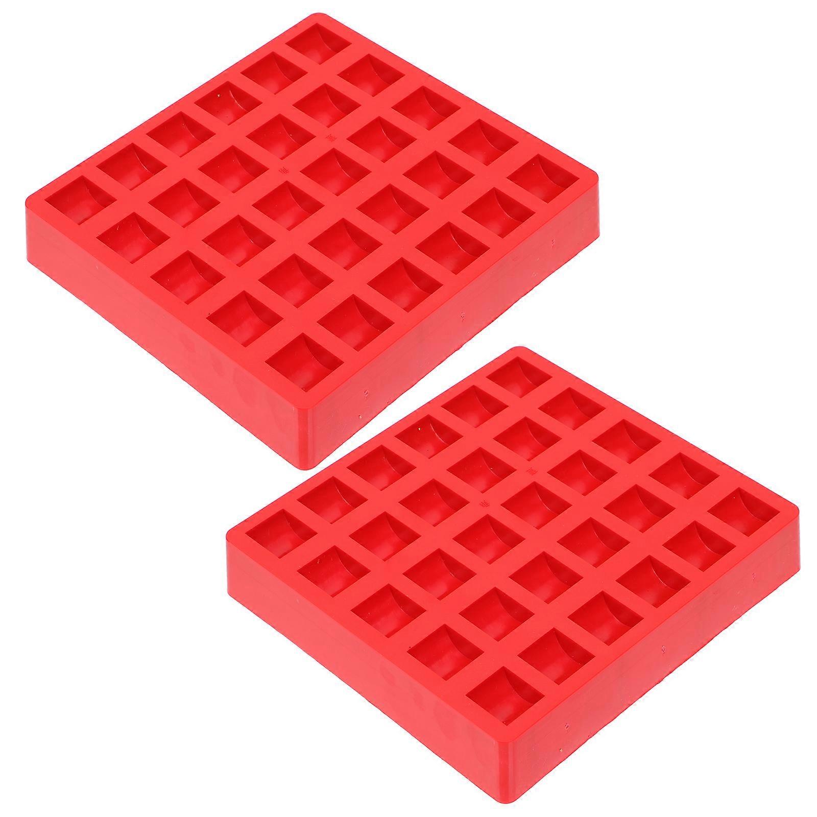 Coin Box Household Coin Case for Storage 2Pcs ABS Red Containers