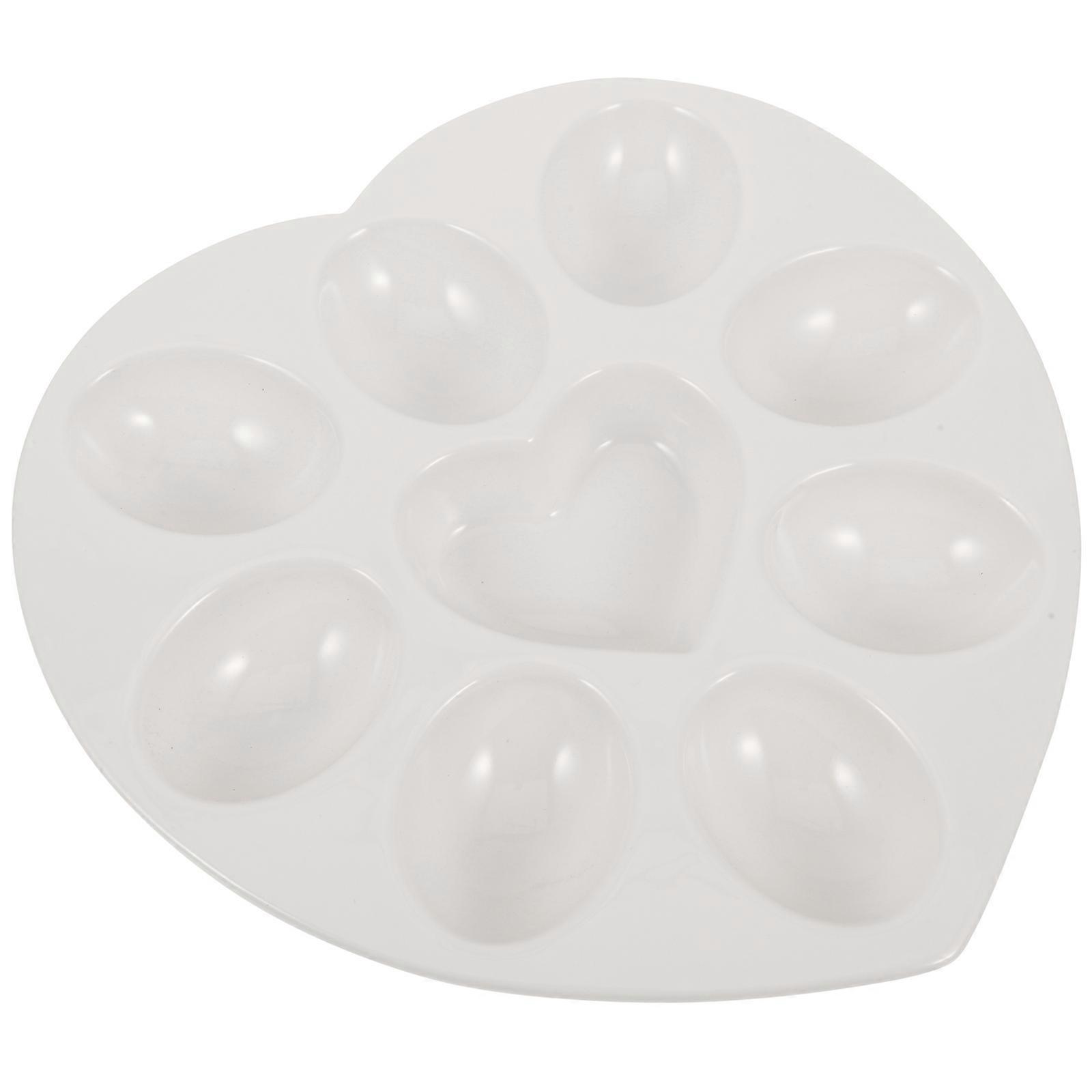 Easter Egg Platter Ceramic Egg Tray for Serving Deviled Eggs